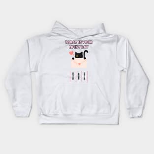 Today is your lucky day - kawaii cat Kids Hoodie